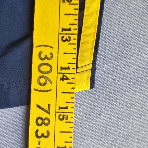 LIVESTRONG Nike Tempo Dri-fit running shorts men's size M navy blue w yellow - Picture 14 of 15